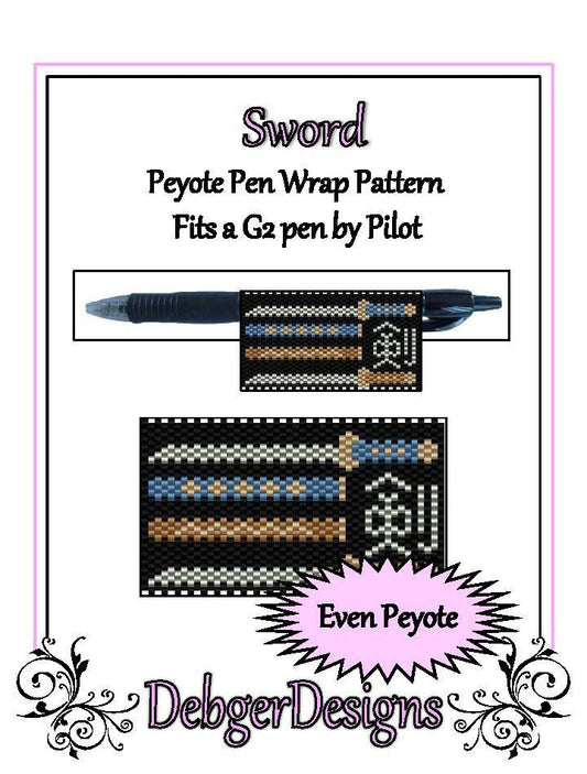 Sword Pen Wrap Pattern - PDF