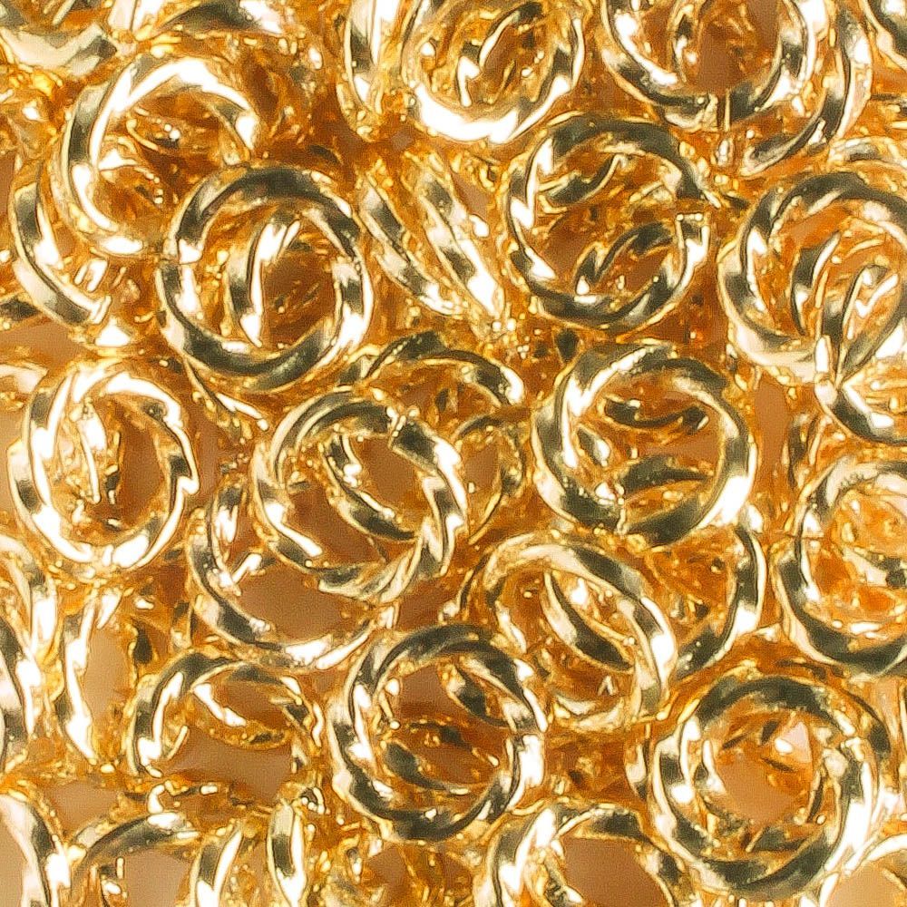 Jumpring Gold Twisted - qty 100