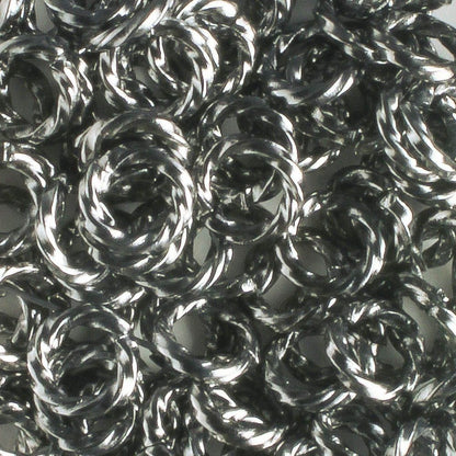 Jumpring Gunmetal Twisted - qty 100