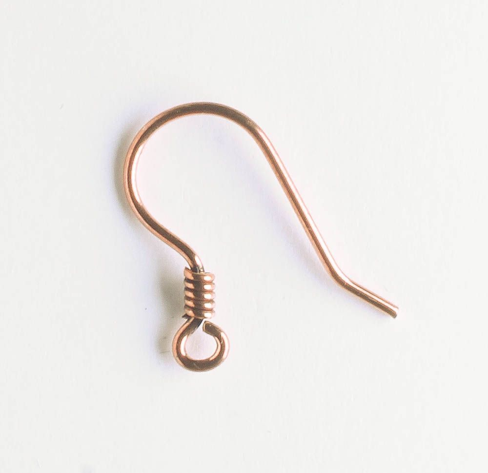 Earring, Antique Copper - 5 Pairs