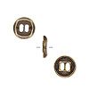 11mm Button Ant Brass