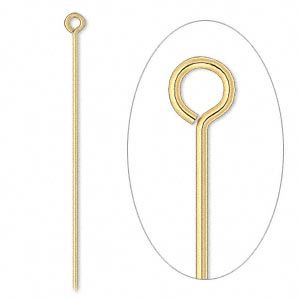 Eyepin, Gold - qty 20
