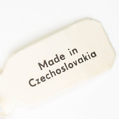 6mm Druk Tan/White - 50 beads