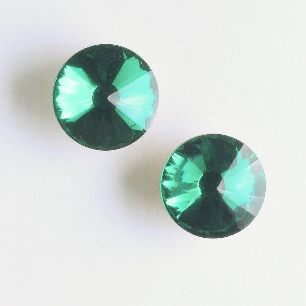 12mm Rivoli Zircon - pair