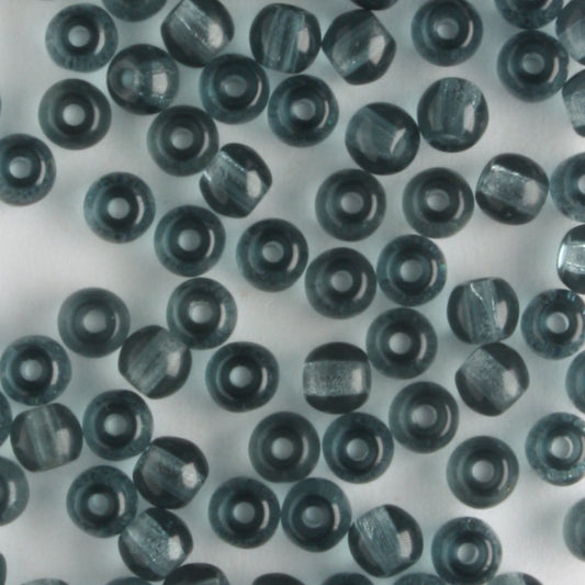 3mm Druk Gray - 100 beads
