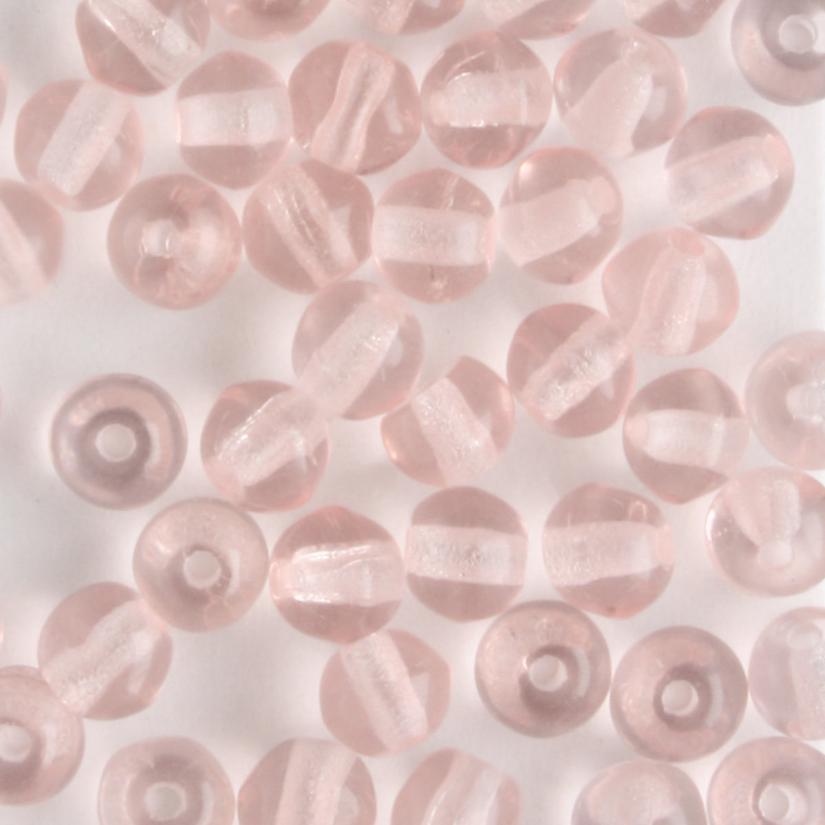 4mm Druk Pink - 100 beads