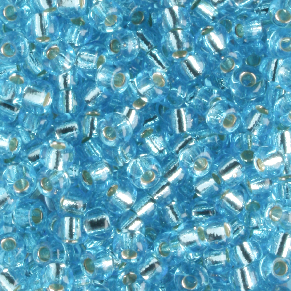 8-0018 Silver Lined Aqua - 10 grams