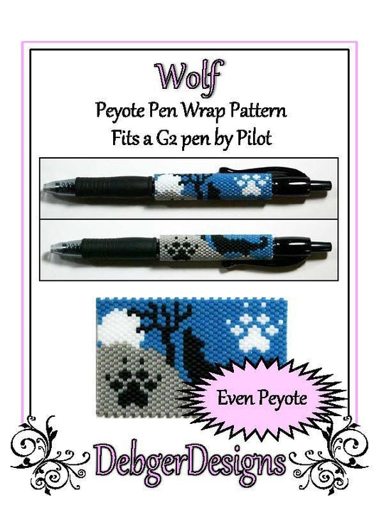 Wolf Pen Wrap Pattern - PDF