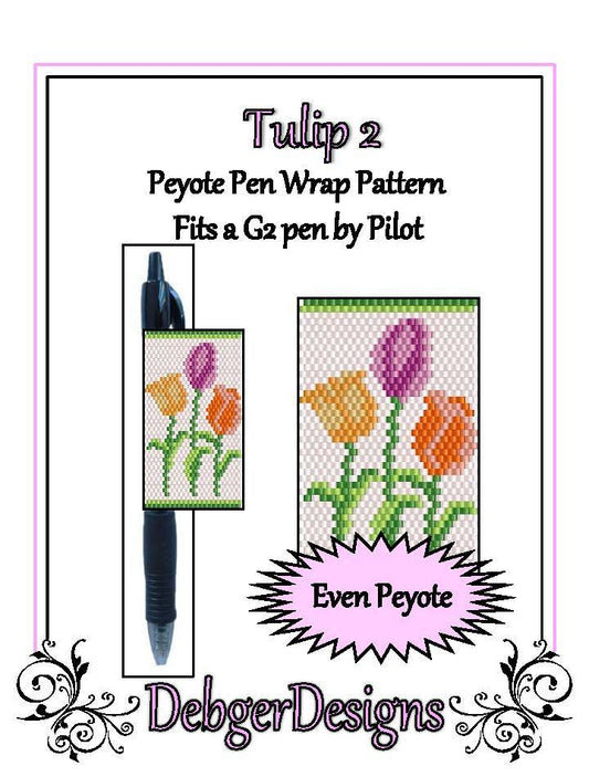 Tulip Pen Wrap Pattern - PDF