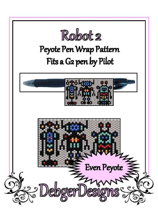 Robot 2 Pen Wrap Pattern - PDF