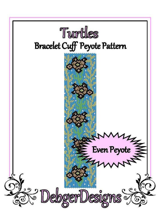 Turtles Bracelet Pattern - PDF