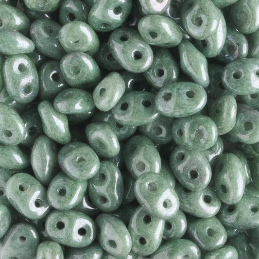 Superduo Chalk Green Luster - 10 grams