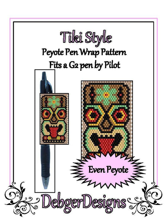 Tiki Style Pen Wrap Pattern - PDF