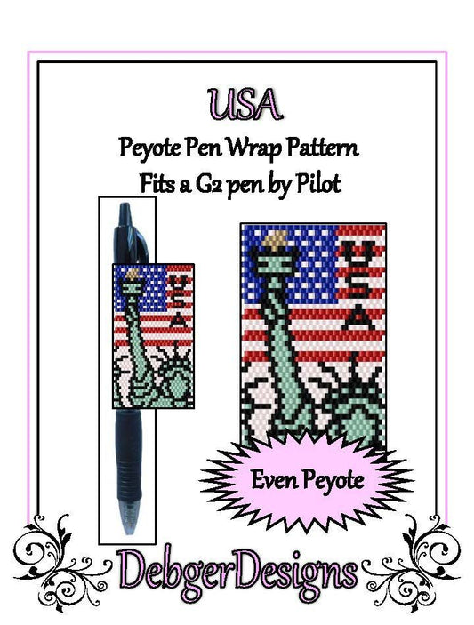 USA Pen Wrap Pattern - PDF
