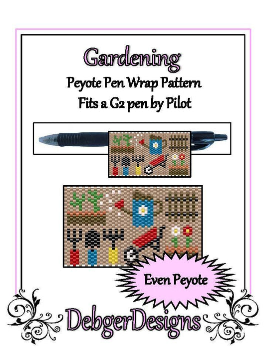 Gardening Pen Wrap Pattern - PDF