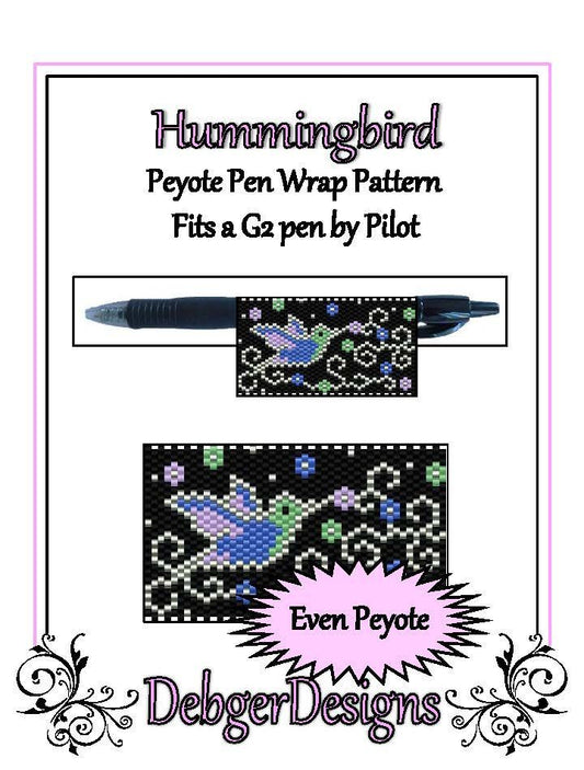 Hummingbird Pen Wrap Pattern - PDF