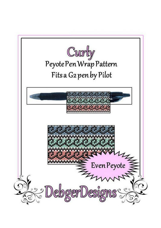 Curly Pen Wrap Pattern - PDF