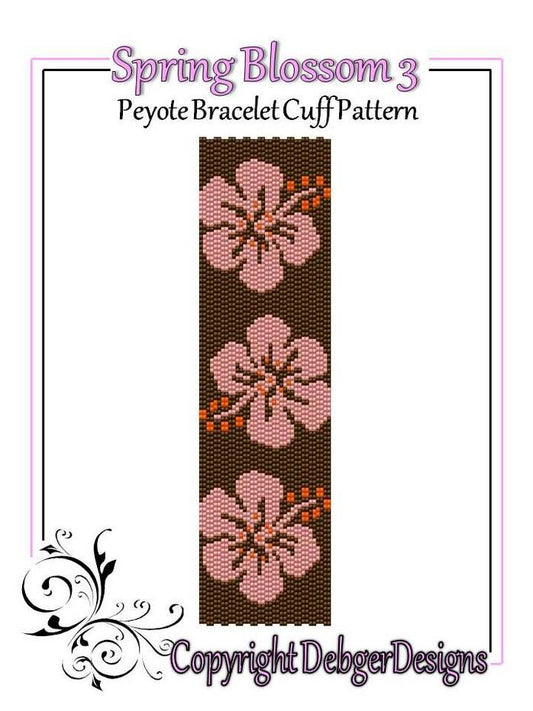 Spring Blossom 3 Bracelet Pattern - PDF