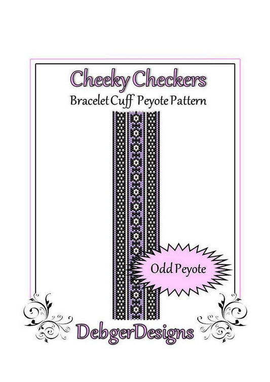 Cheeky Checkers Bracelet Pattern - PDF