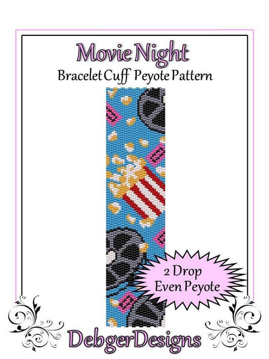 Movie Night Bracelet Pattern - PDF