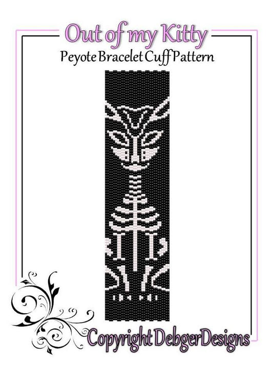 Out of my Kitty Bracelet Pattern - PDF