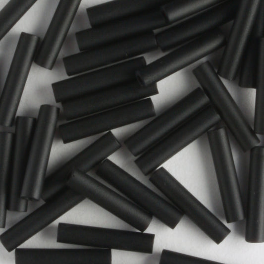 9mm Bugle Opaque Frosted Black - 7 grams