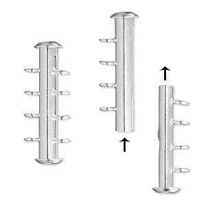4 Strand Slide Clasp Silver