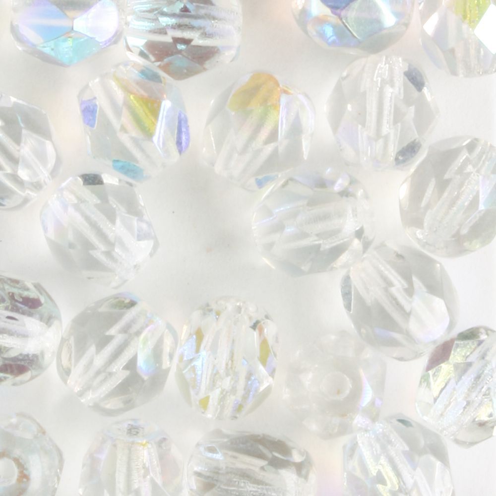6mm FP Clear AB - 15 beads