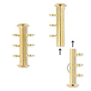 3 Strand Slide Clasp Gold