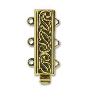 3 Strand Clasp Gold