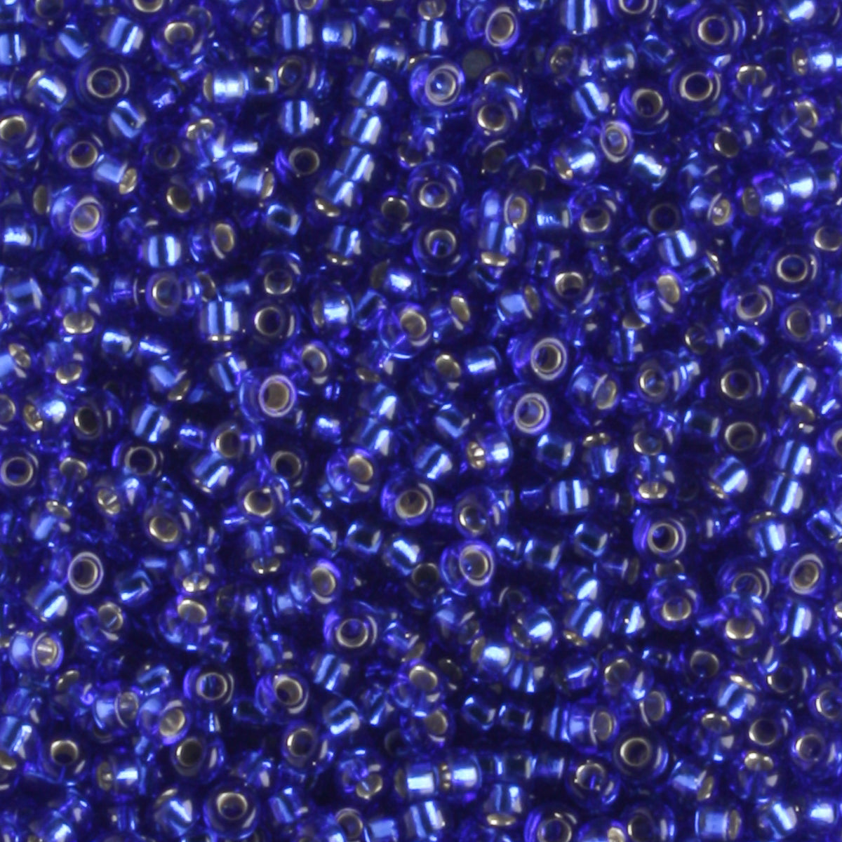 15-0020 Silver Lined Transparent Cobalt - 5 grams