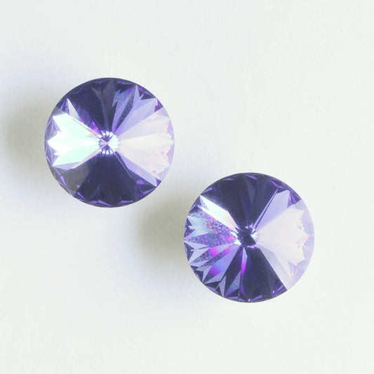 12mm Rivoli Sapphire - pair
