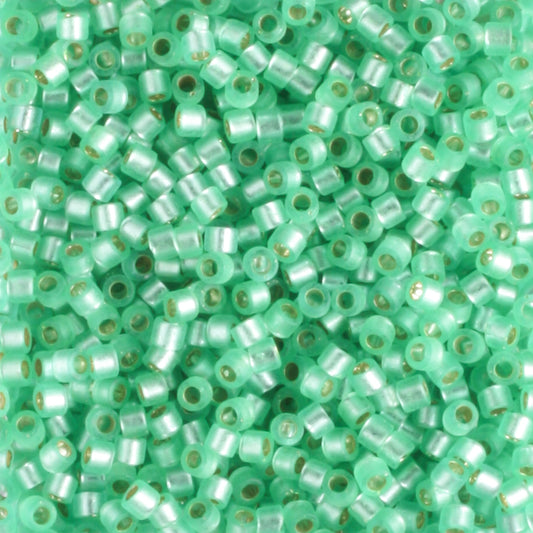 DB0691 Silver Lined Frosted Mint Green