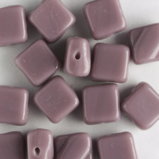 Silky Beads Opaque Purple - 40 beads