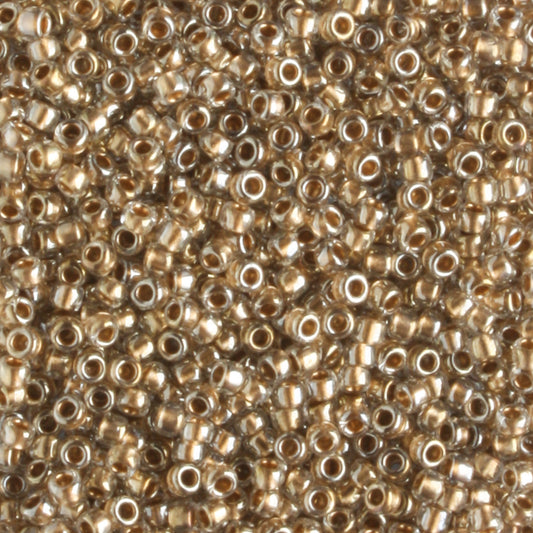 15/0 Gold Lined Crystal - 5 grams