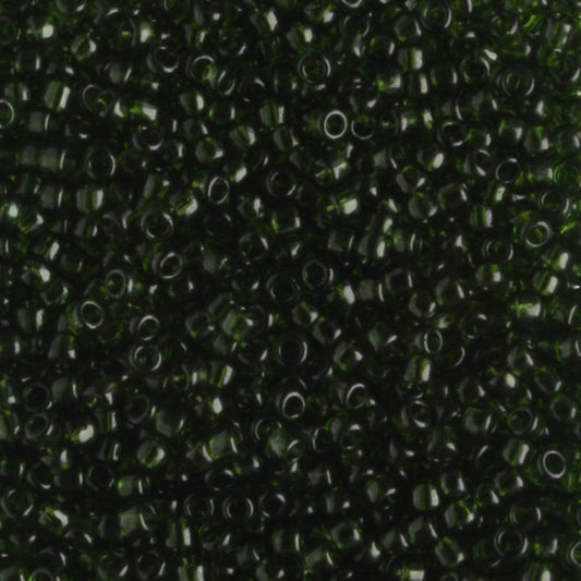 15/0 Transparent Olivine - 5 grams
