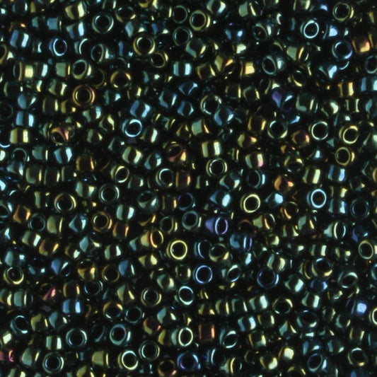 15/0 Metallic Iris Green/Brown - 5 grams