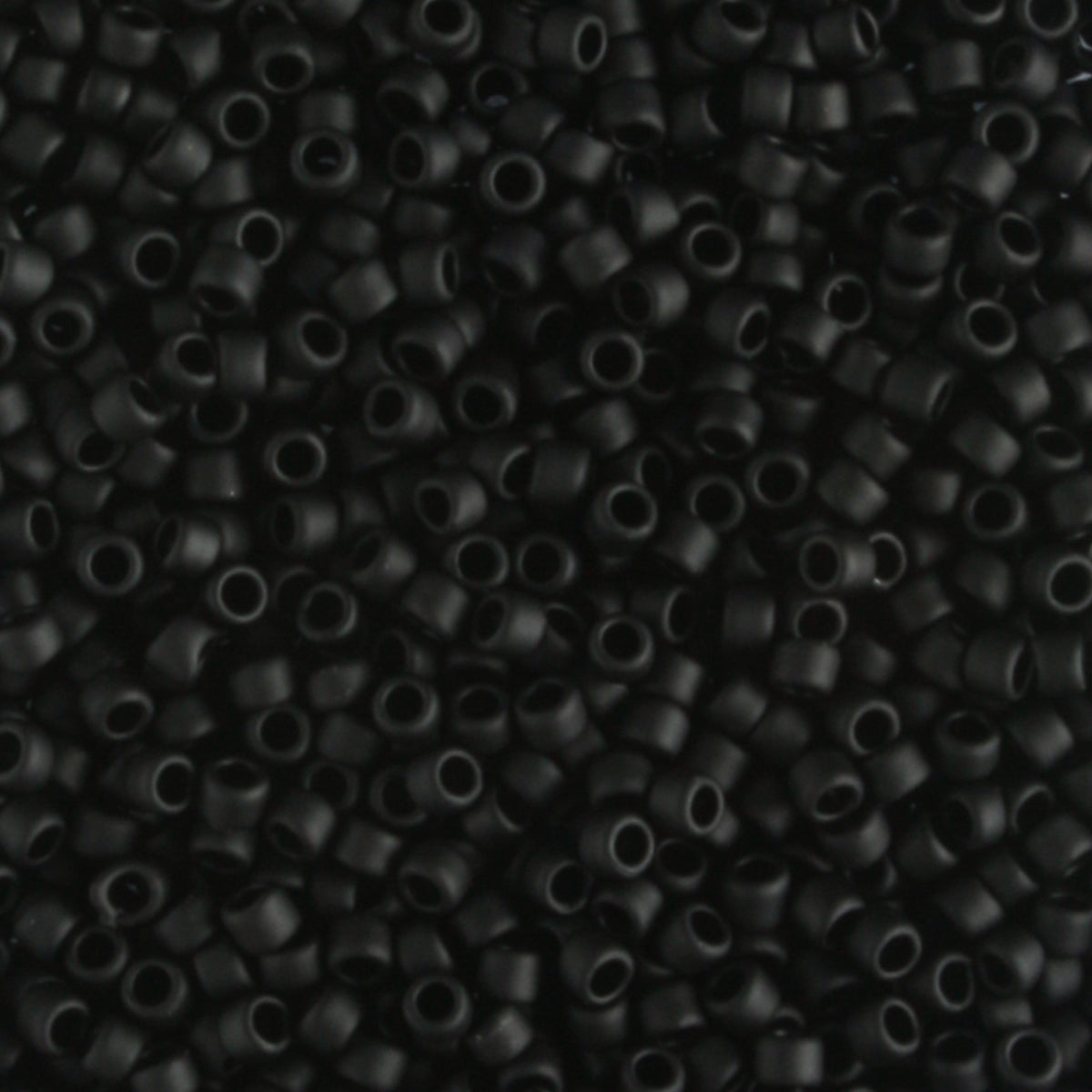 15/0 Opaque Frosted Jet - 5 grams