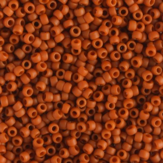 15/0 Opaque Frosted Terra Cotta - 5 grams