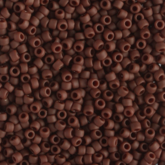 15/0 Opaque Frosted Oxblood - 5 grams
