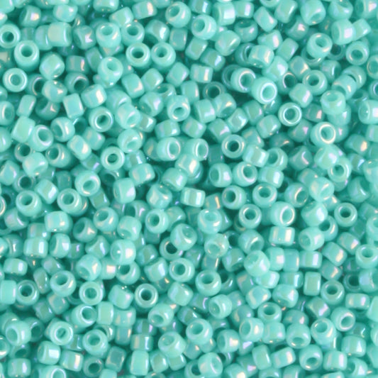15/0 Opaque Rainbow Turquoise - 5 grams