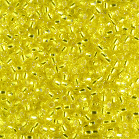 15/0 Silver Lined Lemon - 5 grams