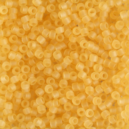 15/0 Transparent Frosted Light Topaz - 5 grams