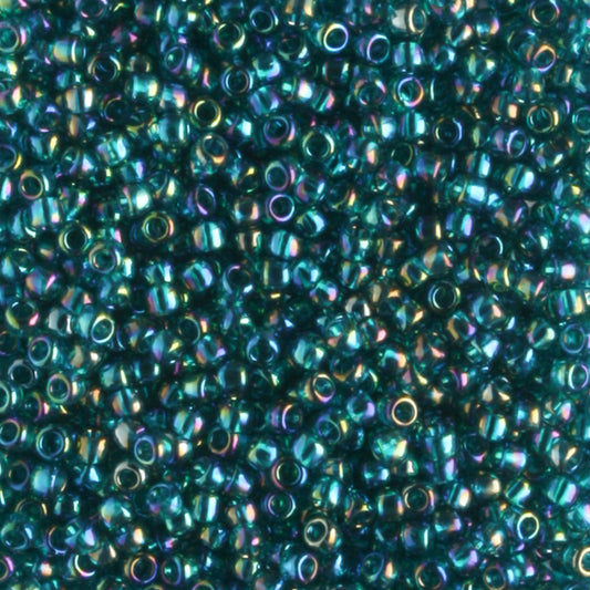 15/0 Transparent Rainbow Teal - 5 grams