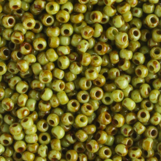 11/0 Hybrid Sour Apple Picasso - 10 grams