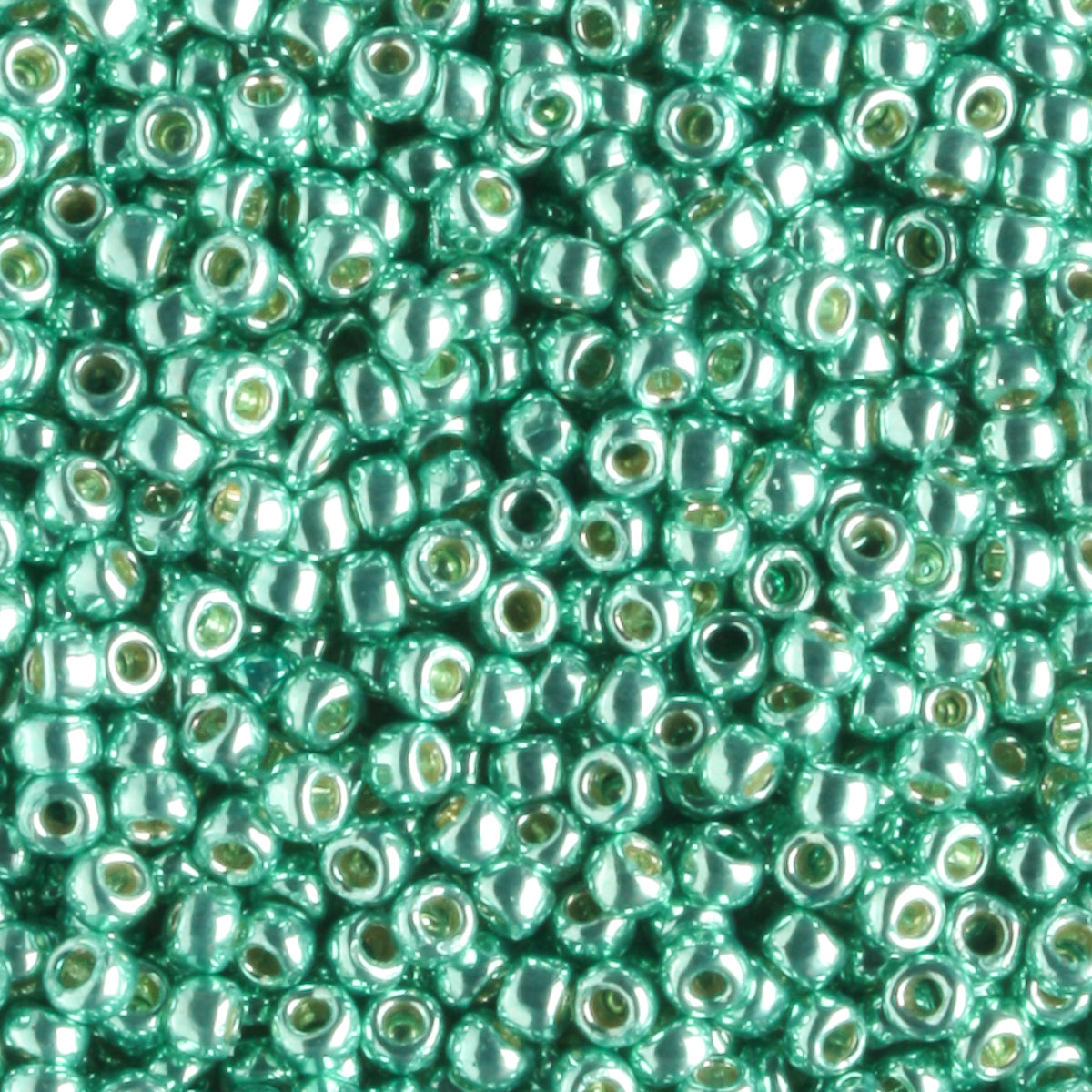 11/0 PermaFinish Galvanized Green Teal - 10 grams