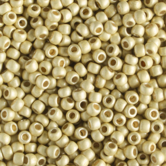 11/0 PermaFinish Galvanized Frosted Yellow Gold - 10 grams