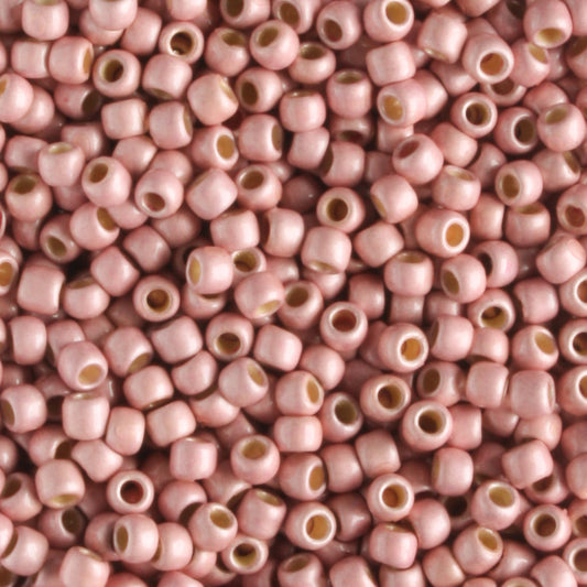 11/0 PermaFinish Galvanized Matte Peach/Coral - 10 grams