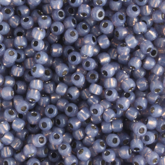 11/0 PermaFinish Silver Lined Milky Tanzanite - 10 grams