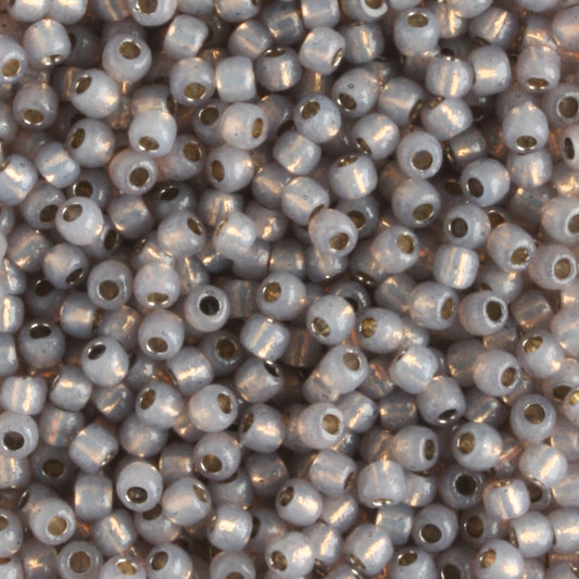 11/0 PermaFinish Silver Lined Milky Gray - 10 grams